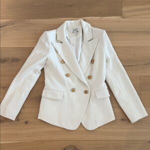Wild mantra Ivory Blazer with Gold Buttons